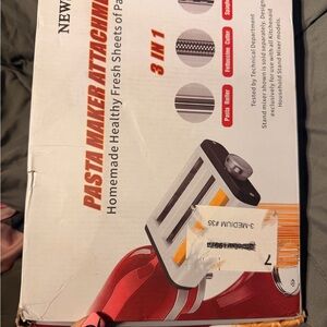 Pasta Maker Attachment for Stand Mixers - Red